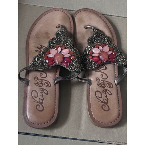 Naughty Monkey Embelished sandals size 8 - Picture 3 of 3